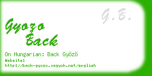 gyozo back business card